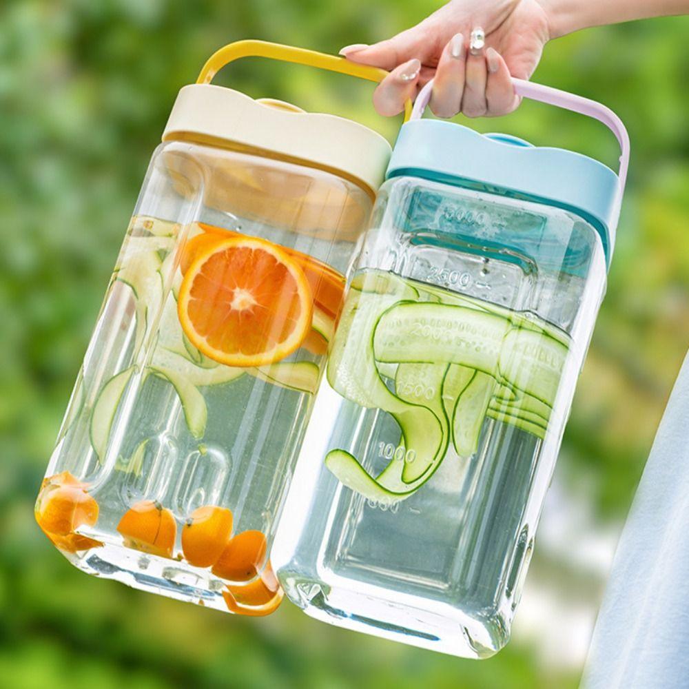 Large Capacity Water Bottle with Faucet 2.5L/3.5L Cold Water Bottle Outdoor Camping