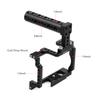 Anoder Camera Cage with Grip Handle Aluminum Alloy with Cold Shoe 1/4 3/8 Holes Compatible with