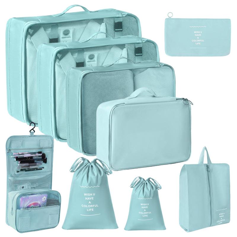 6/7/8/9/10 шт. Набор дорожных органайзеров для хранения сумок для чемоданов, набор кубиков, чехлов, переносных чемоданов, одежды, обуви, аккуратных складных мешочков