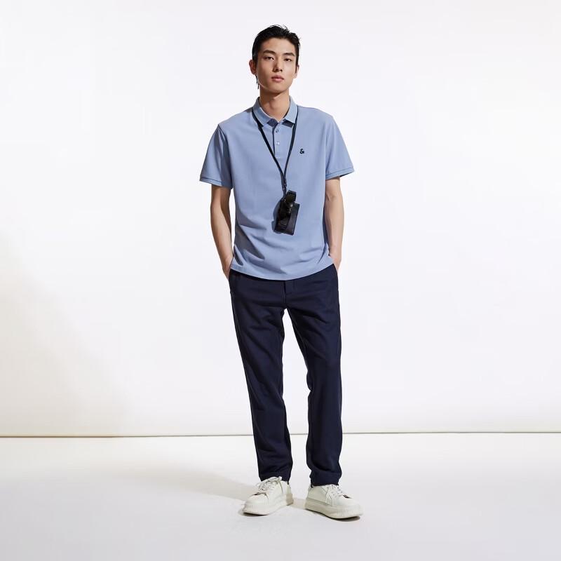 Мужская вышитая футболка-поло Jack & Jones