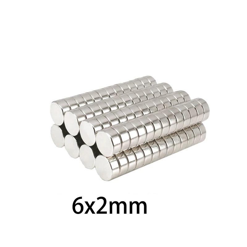 20/50 шт. Тонкие круглые магниты 6x2 мм и 7x2 мм для мини-поделок, моделей, DIY-проектов