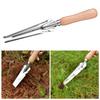 Садовый совок 5 в 1 из нержавеющей стали для удаления сорняков с деревянной ручкой, многофункциональный ручной совок для легкого удаления сорняков, посадки и пересадки