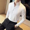 British Style Striped Shirt for Men Long Sleeve Casual Business Dress Shirts Fashion Versatile Social Party Tuxedo Blouse