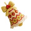 Christmas Bells Ornament Washable Soft Yarn For Car Window Display