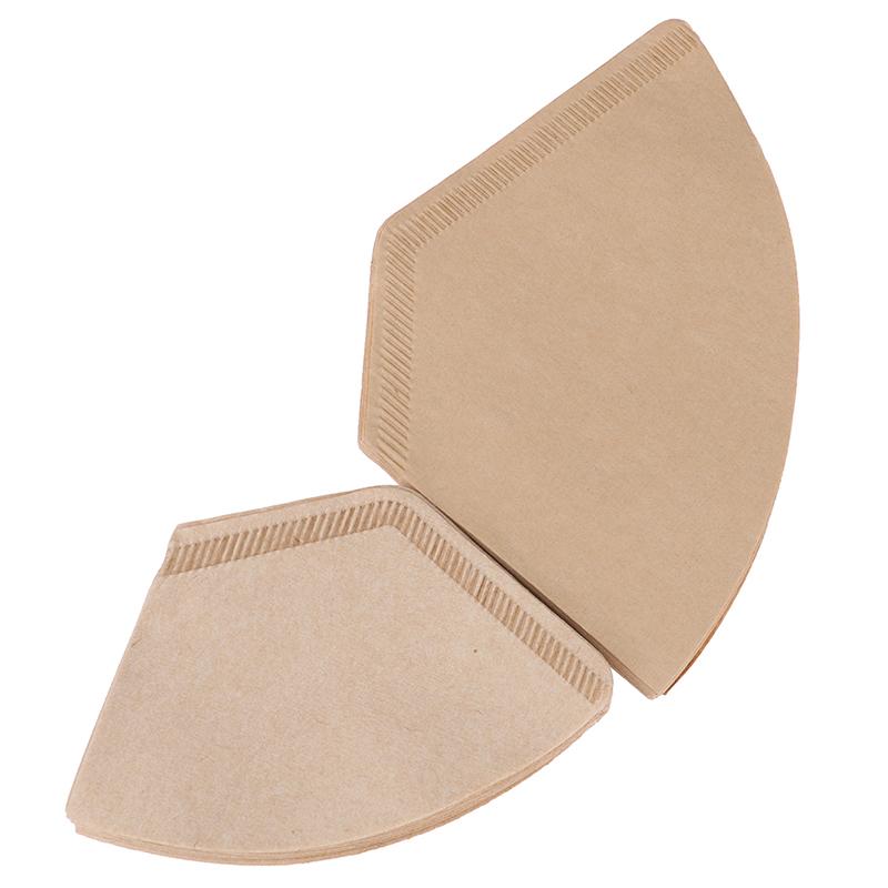 40 шт. экологически чистые неотбеленные оригинальные деревянные ручные фильтры для кофе