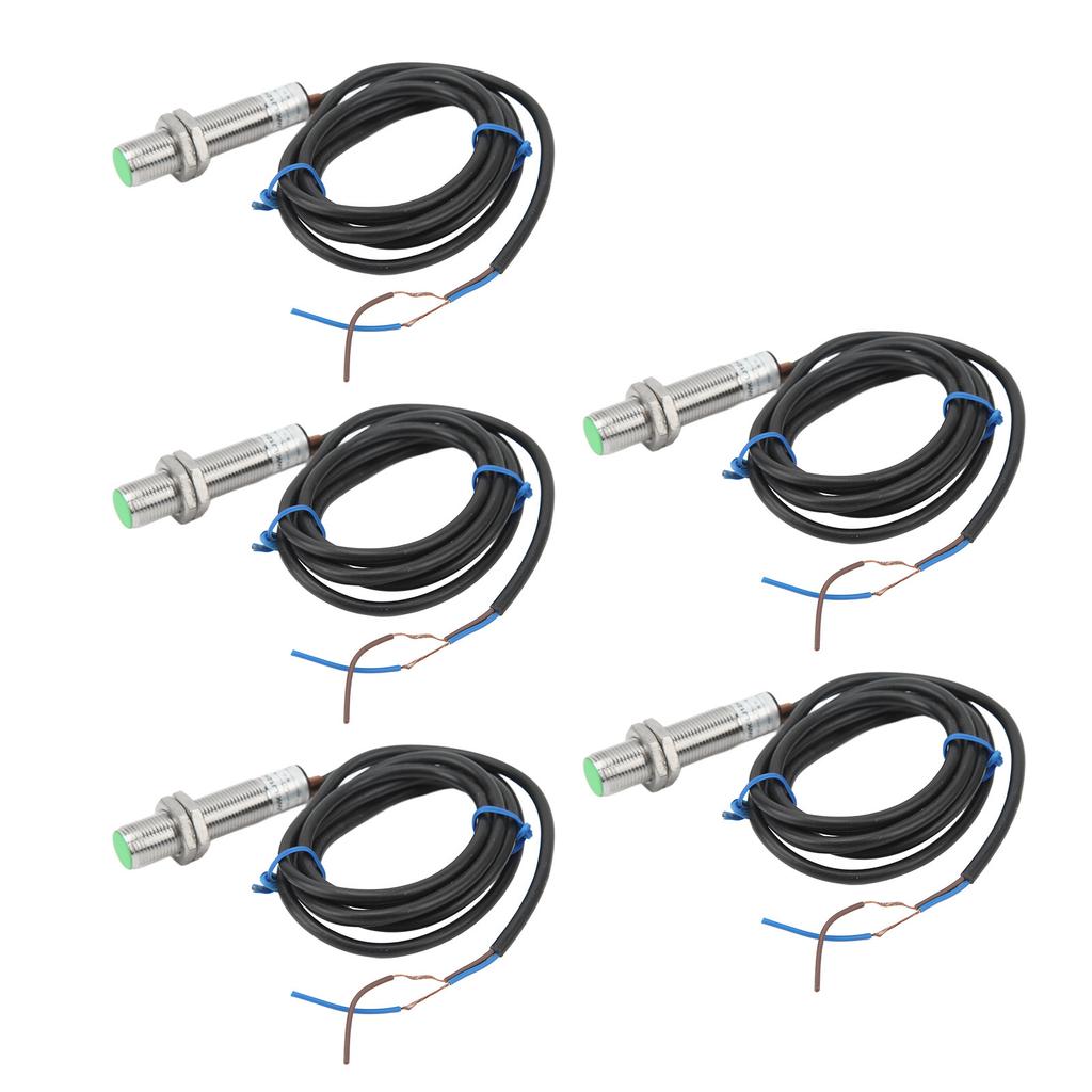 5 шт. Датчик приближения 2-проводной нормально разомкнутый M12x1 переключатель обнаружения приближения 10‑36 В постоянного тока аксессуар