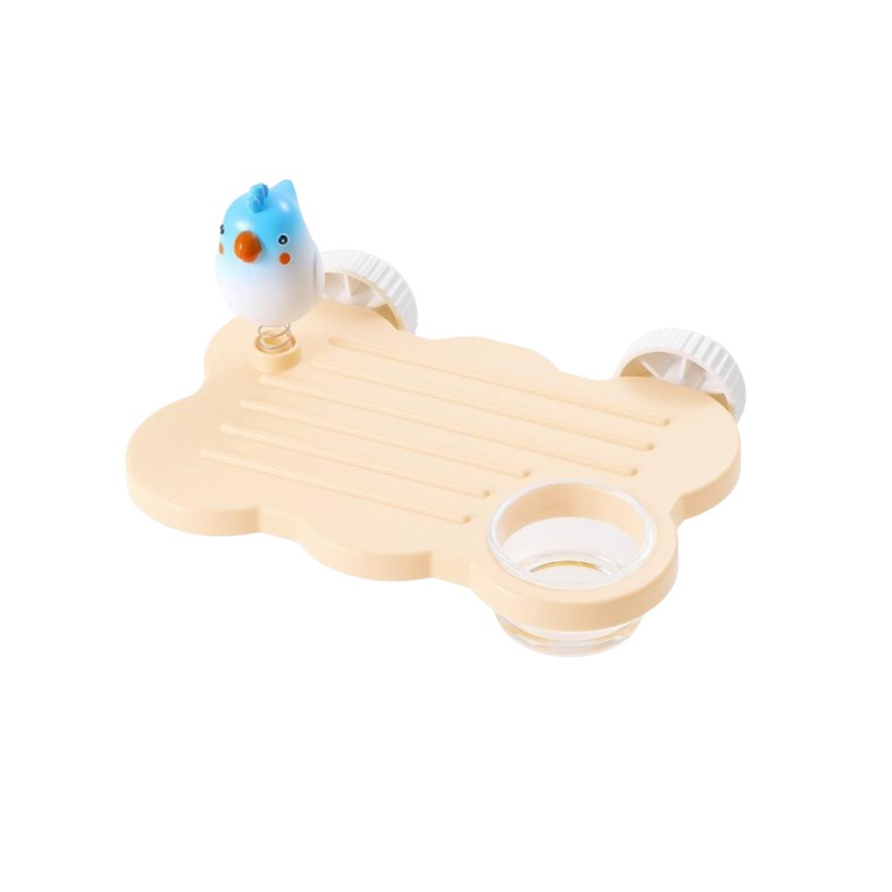 Rectangle Parrot Perch Stand with Water Bowl Birdcage Food Bowl Easy To Clean