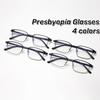 Ultra Light Small Frame Elderly Glasses Business Half Frame Anti Blue Light Presbyopia Glasses High-Definition Far Sight Glasses