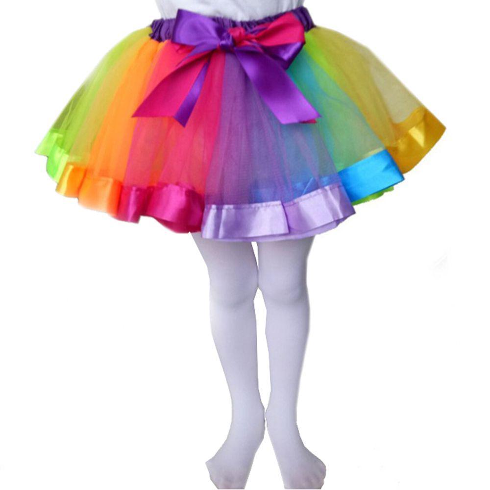 Милый подарок для девочки, радужная юбка-пачка, фатиновое танцевальное платье для принцессы
