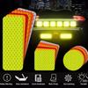 Riding Square Motorcycle Star Safety Sticker Bicycles Car Bumper Stickers Reflective Warning Strip