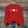 Spring Long Sleeve Asian Letter Print Raglan Round Neck Sweatshirt Women