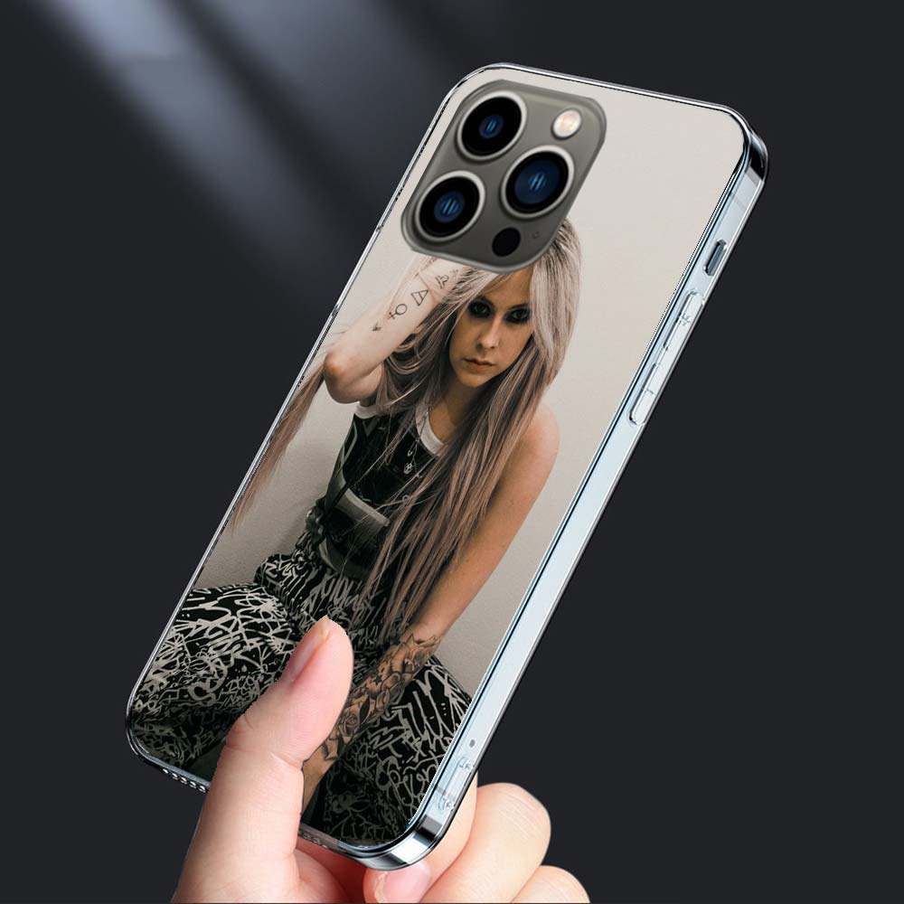 Чехол для телефона с Аврил Лавин Для iPhone 16E 15 Pro 14 Plus 17E 16 17 Pro Max Air 11 12 13 Mini Ударопрочный Capa Милый Чехол