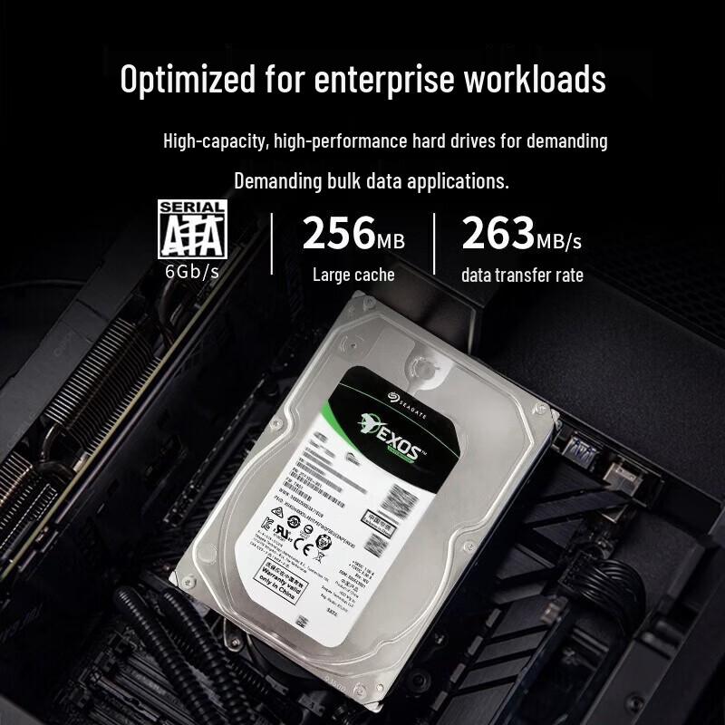 Seagate Exos 7E10 10TB Enterprise SATA Hard Drive