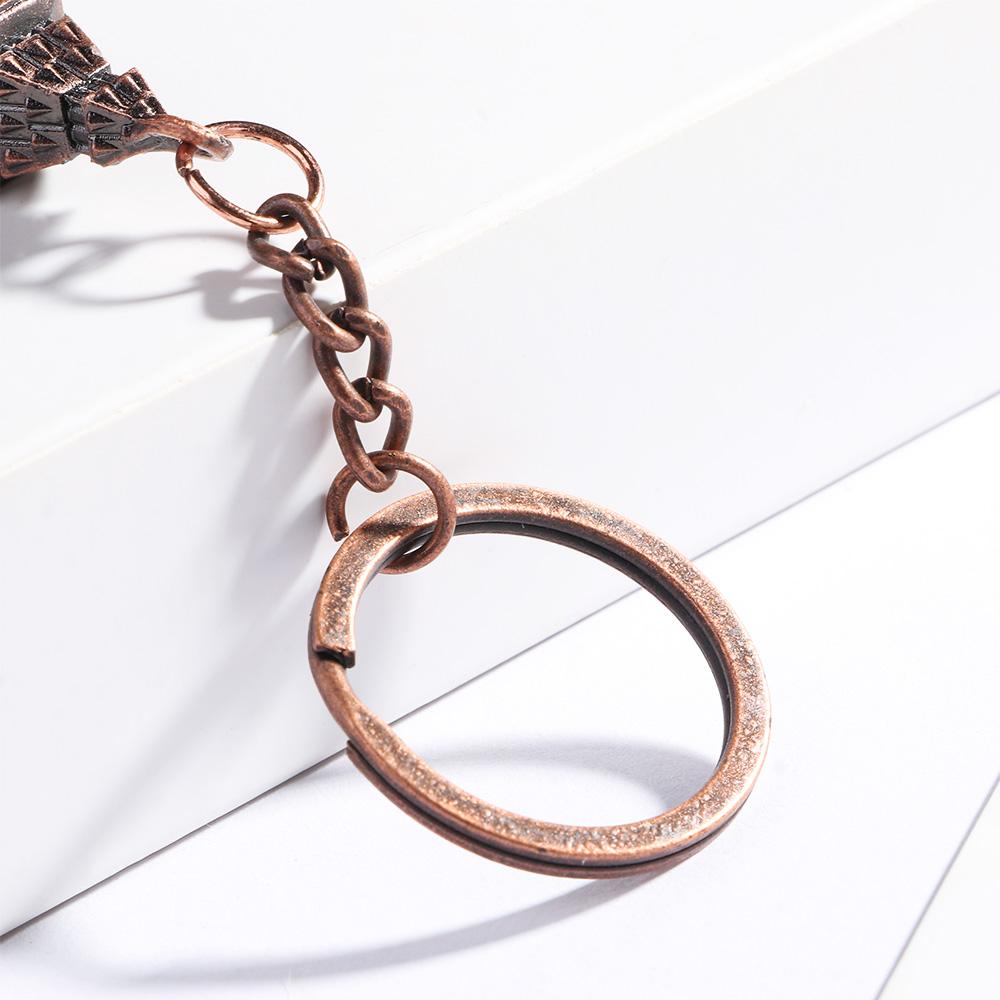 British Travel Souvenir Unisex Men Big Ben Clock Gifts Key Holder Metal Keychain Key Ring