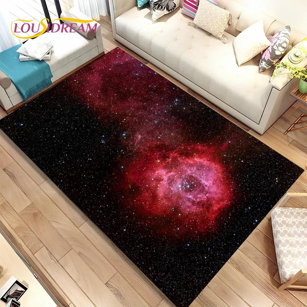 Коврик Galaxy Universe Space Stars, ковер для дома, гостиной, спальни, дивана, коврик для двери, детский нескользящий напольный коврик HD