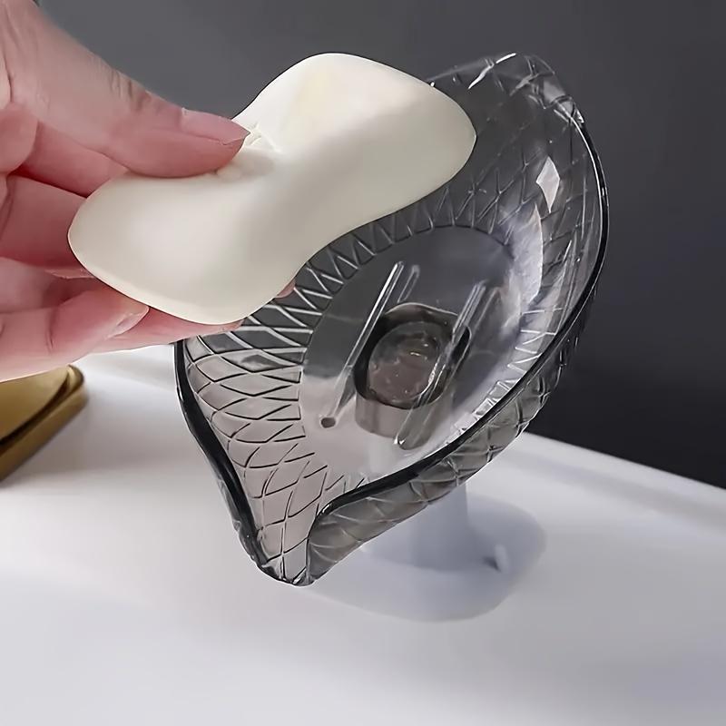 1 шт. Мыльница в форме листа, Сливной поддон для мыла, Настенный держатель для мыла, Подставка для мыла для ванной комнаты, Многофункциональная стойка для хранения мыла, Аксессуары для ванной комнаты