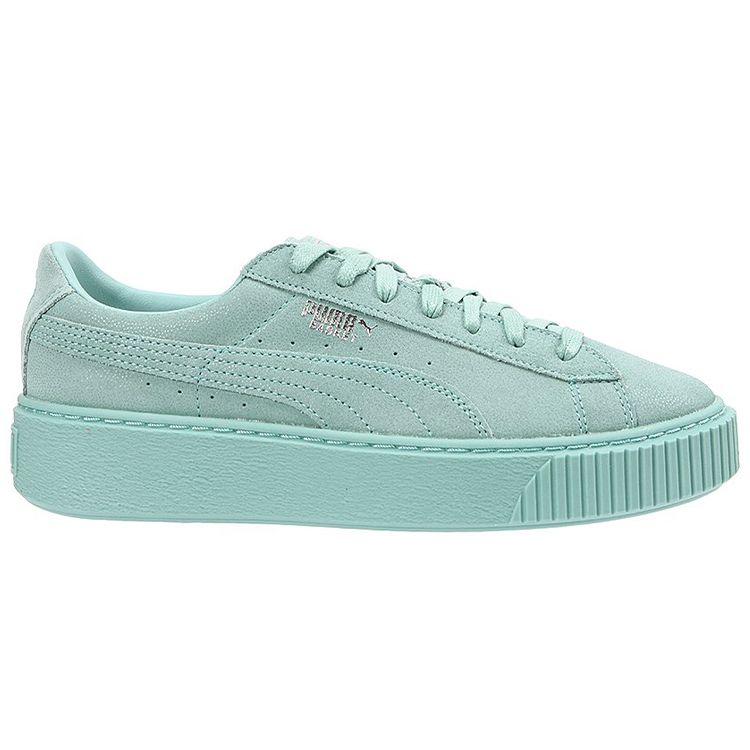 Puma Platform Reset Casual Thick Sole Low Top Sneakers Women Sneakers Mint-Green 363313-03