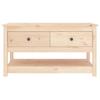VidaXL Table basse 102x49x55 cm Bois massif de pin 820921