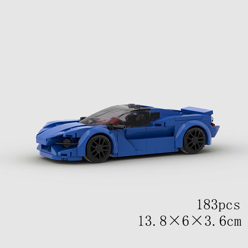 Классический Автомобиль Скорость MOC Внедорожник Гонки Полиция Модель Строительные Кубики Родстер Транспортное средство Город Супер Гонки Блоки Технический Рождественский подарок
