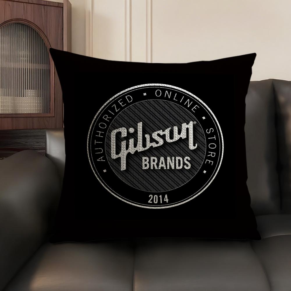 Fashion Brand G-Gibson Cushion Cover Summer Breathable Linen Organic Fabric Double-Sided Printing Sofa Pillow Case Home Decor