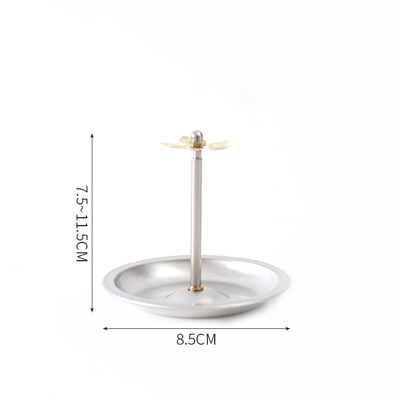 Регулируемый поднос для благовоний из нержавеющей стали, курильница из сандалового дерева, бытовая гостиная, спальня, подставка для благовоний от комаров, поднос для благовоний, базовый кронштейн