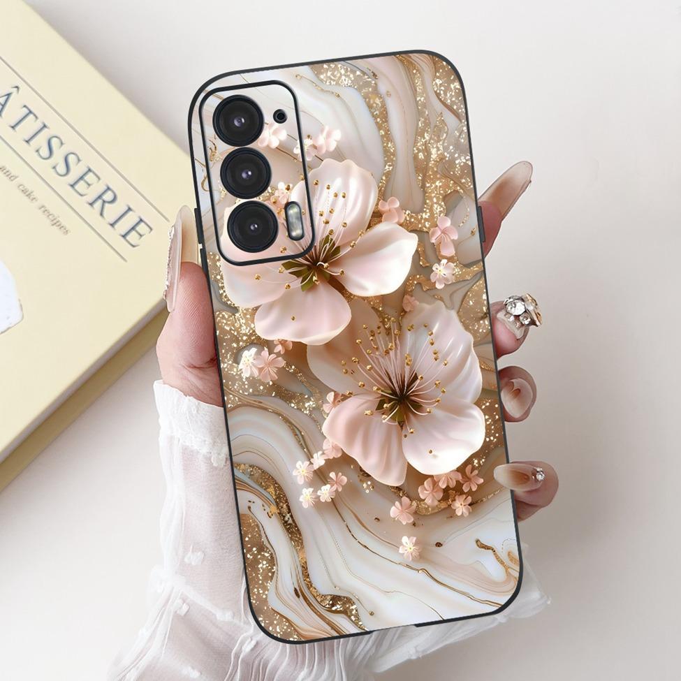 Для телефона Edge 20 20Pro 20Lite Чехол Для Motorola Edge 20 Pro Чехол Силиконовый Роскошный Модный Любовь Милый Кот Девушка Забавный Крутой Расписной