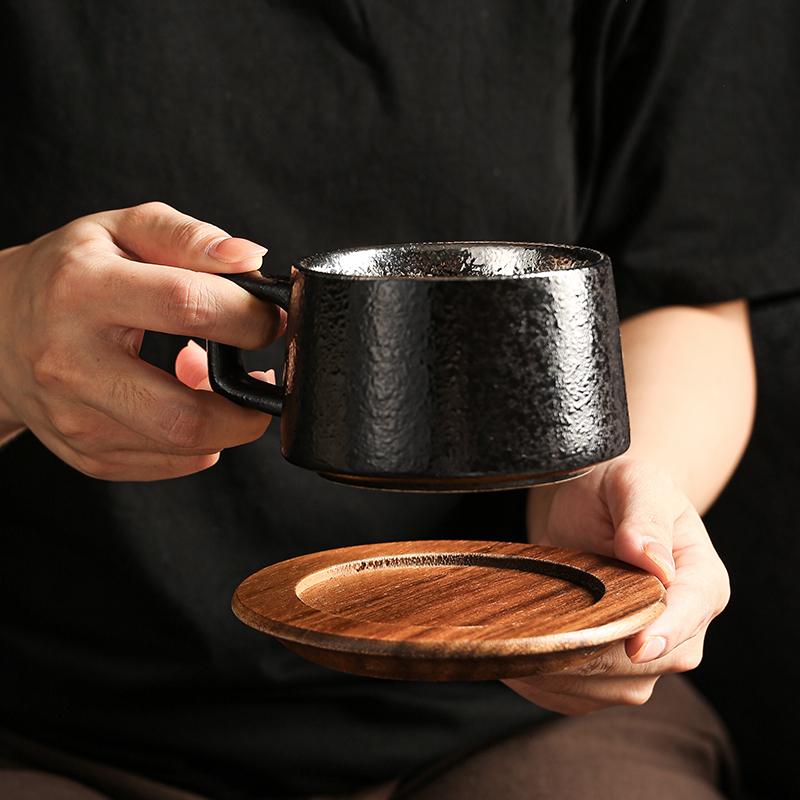 European vintage ceramic coffee cup gift box with high-grade exquisite cup and saucer set household Japanese mugs small cups