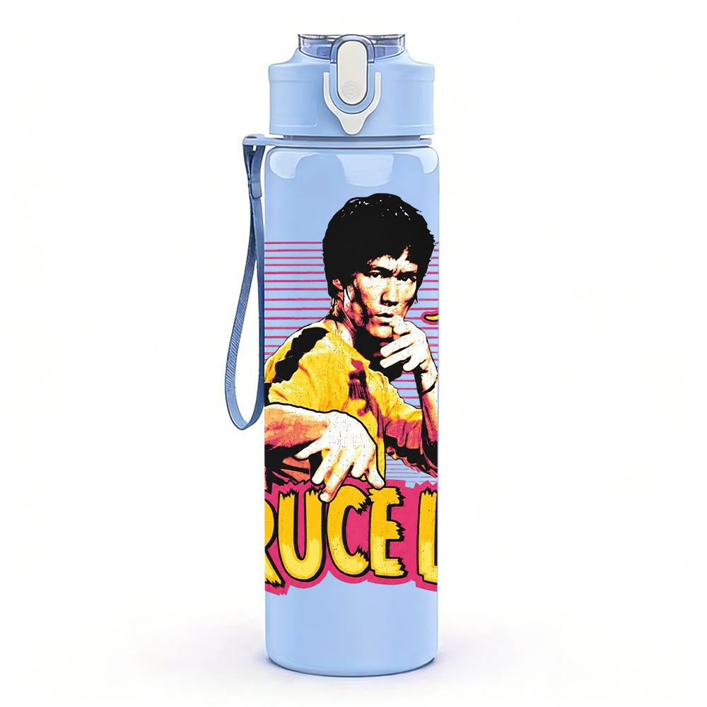 1PC Retro Bruselle Punk Girl Portrait Print 750ml Portable Sports Water Bottle Leakproof Gym Outdoor Travel Drink Cup