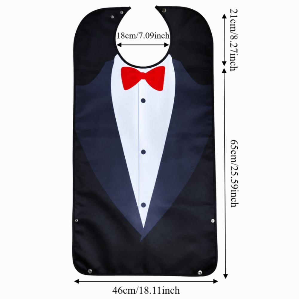 Waterproof Business Suit Gentleman Adult Bib Soft Saliva Towel  Elderly Care