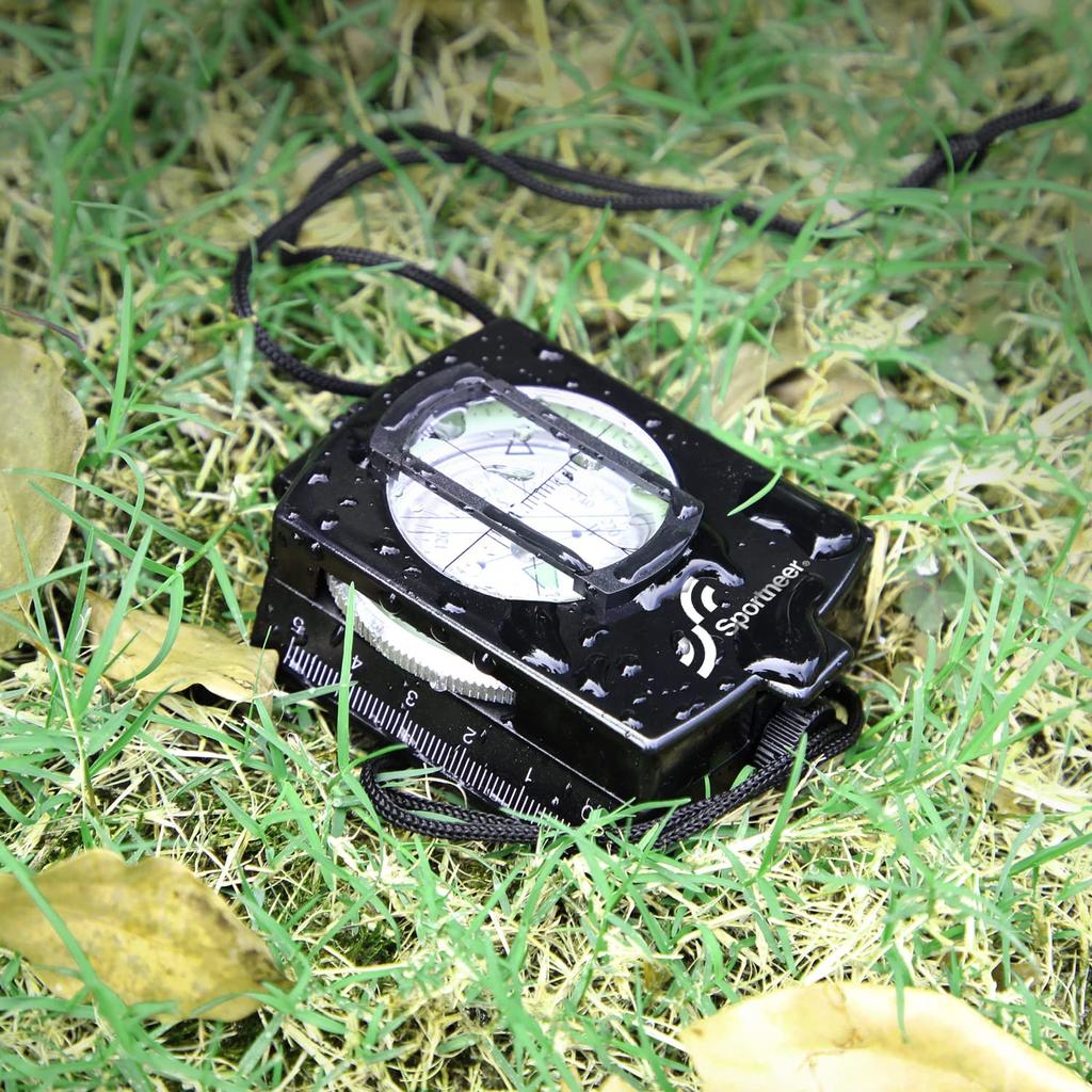 Военный линзовый прицельный компас для пеших прогулок, кемпинга, охоты на открытом воздухе, компас, тактический компас для выживания, компактный ручной компас с сумкой для переноски