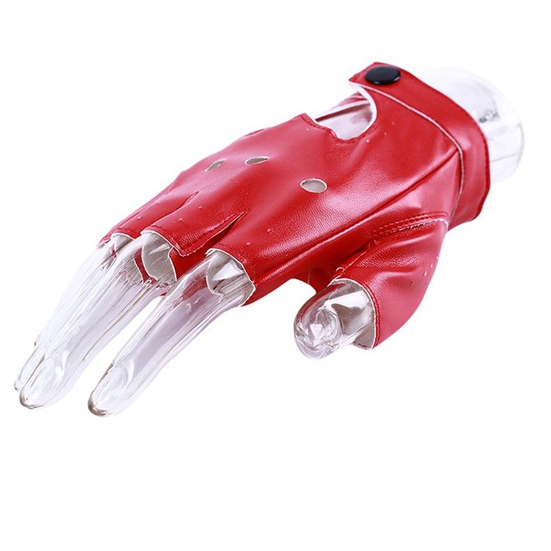 Женские кожаные перчатки без пальцев Покажите перчатки без пальцев с вырезом в форме сердца KTY