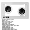 Wireless Transparent Speaker Music Player Portable Rechargeable Bluetooth-compatible Music Speaker with Ambient Light