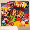 Kids Pretend Play Kitchen Toys Simulation Food Barbecue Cooking Toys Children Educational Play House Interactive Toys For Girls