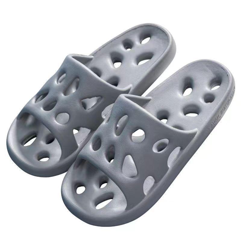 Non-Slip Indoor Bathroom Slippers: Silent, Soft-Leakage Shoes for Men & Women In Summer