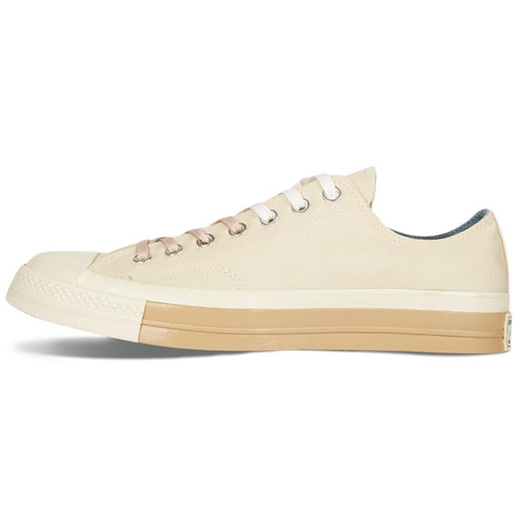 Converse Легкие низкие кеды из парусины 1970-х годов, унисекс, цвет слоновой кости, белый, 161673C