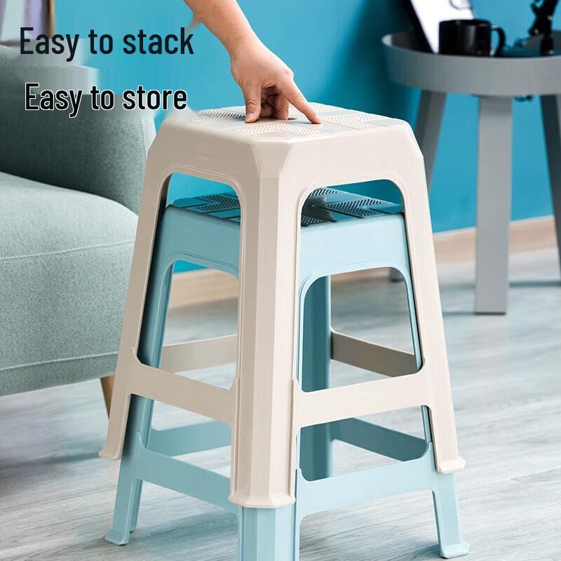 Camellia European Style Thickened Plastic Stool