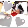 Love Heart Shape Scratch Card Sticker Scratch Coating Stickers Multifunctional Labels Self-adhesive