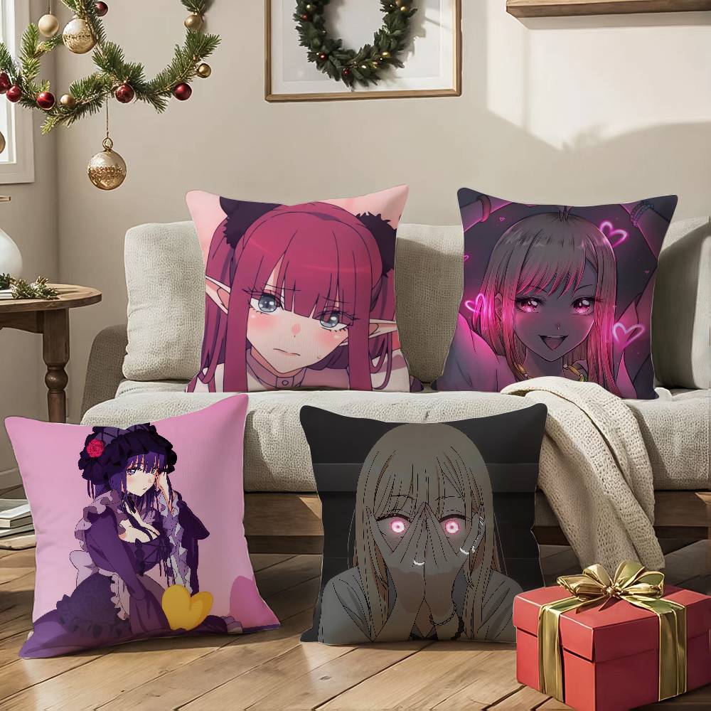 Мой нарядный любимец Марин Китагава Наволочка Шелковистая элегантная Комфорт Диван-кровать Невидимая молния Пляжная наволочка