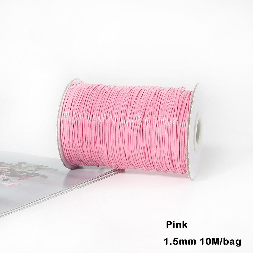 Разноцветные вощеные хлопковые шнуры для макраме, ювелирные бусины, изготовление ювелирных изделий своими руками