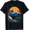 Graphic Tees Men Women Teens Nature Mountain Vintage T-Shirt