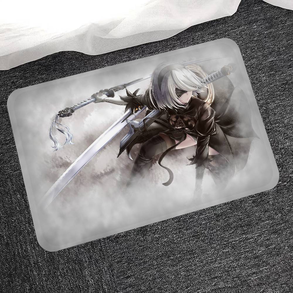 Игра NieR Automata Напольный коврик Прямоугольный Противоскользящий Домашний Мягкий Коврик для ванной Передняя дверь В помещении На улице Коврик Приветственный коврик