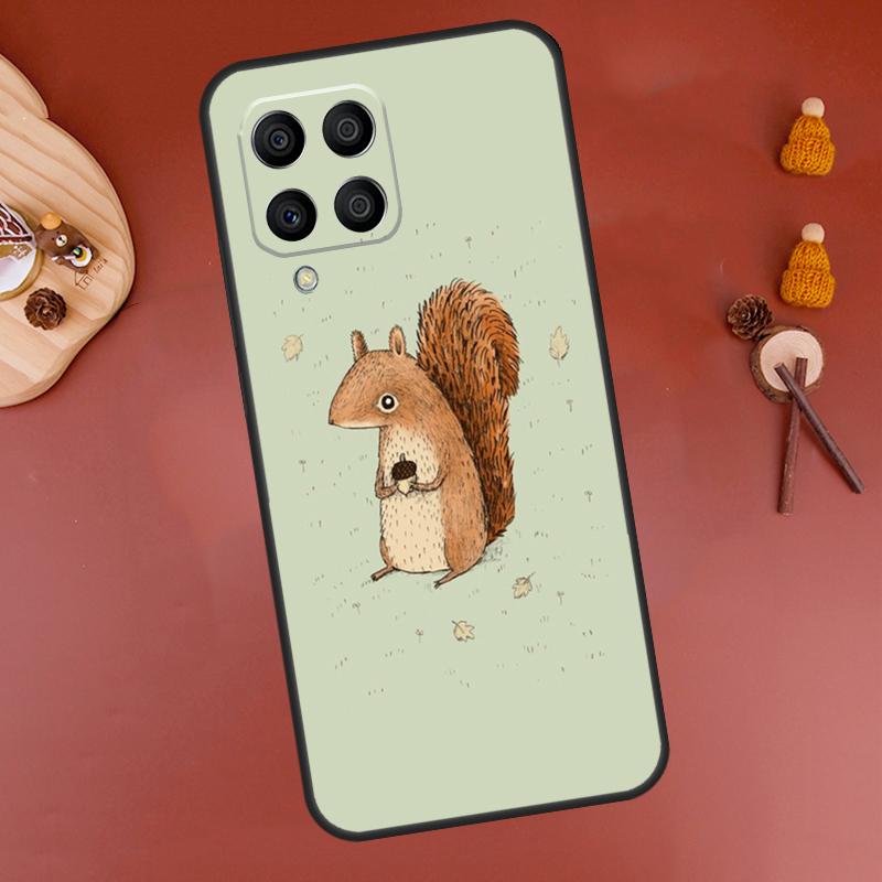 Cartoon Animal Squirrel Case For Samsung Galaxy M32 M12 M52 M21 M31 M15 M55 M56 M36 M16 M06 M13 M33 M53 M14 M34 M54