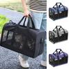 Portable Cat Carrier Bag Breathable Mesh Anti-Lost Pocket Smooth Zipper Pet Out Pouch for Puppy Travel