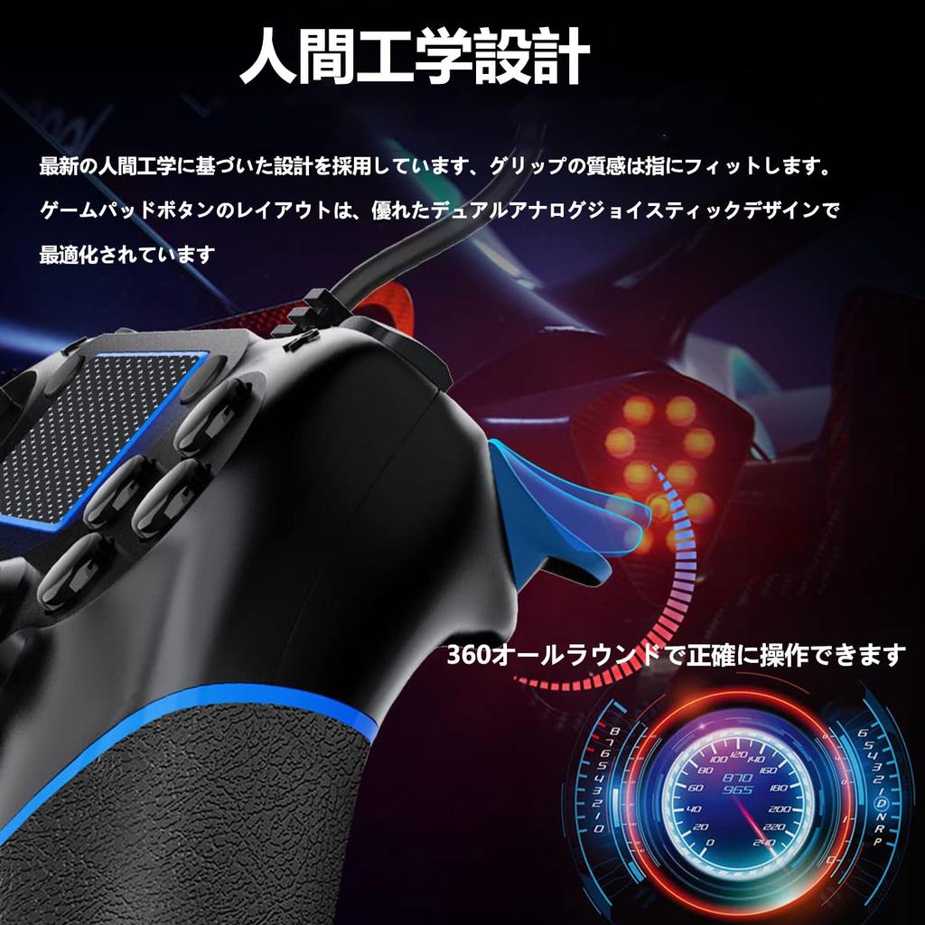 Проводной контроллер Moowarm для PS4 Улучшенный геймпад p4 USB-подключение Без задержек Двойная вибрация Эргономичные кнопки Высокая прочность Совместим с