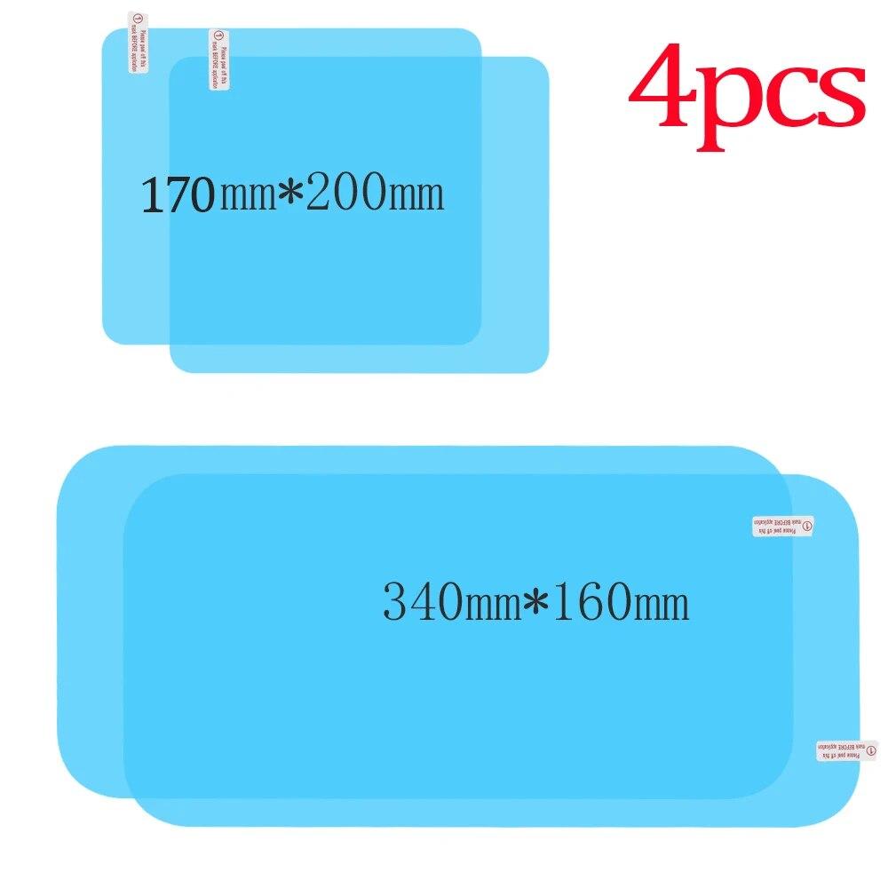 Зеркало заднего вида, набор непромокаемых пленок, оконное стекло автомобиля, грузовика, противотуманные водонепроницаемые наклейки, дождливый день, безопасное вождение, непромокаемые пленки