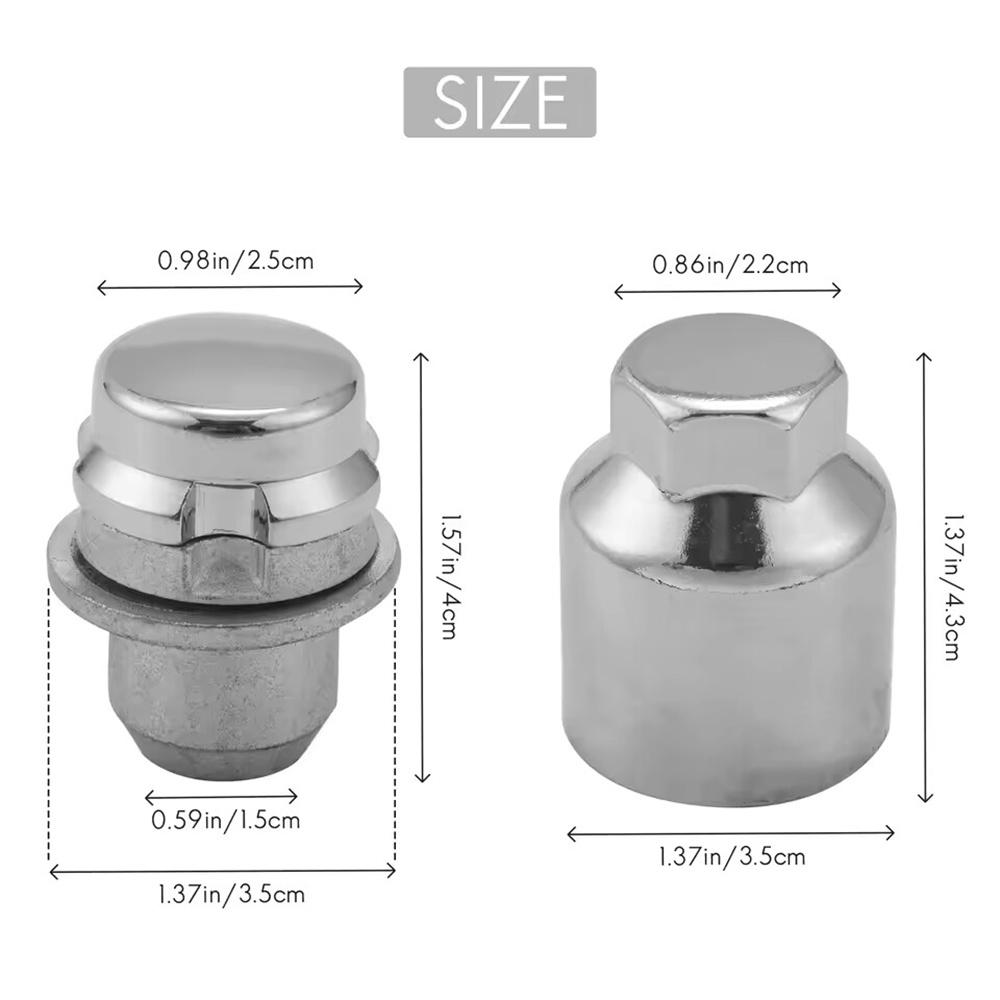 Комплект фиксирующих колесных гаек для Land Range Rover L322 Discovery литые диски