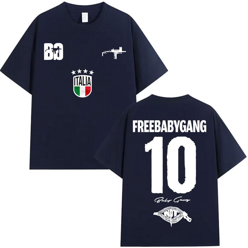 Rappeur Baby Gang Tour 2025 Album Merch Tshirts Unisex Women Clothing Hip Hop Oversized T Shirt Summer Casual Short Sleeve Tshirt