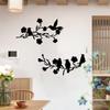 Metal Bird Crafts Unique Hanging Sign Home Decoration for Dining Door Fence Bathroom Indoor Outdoor