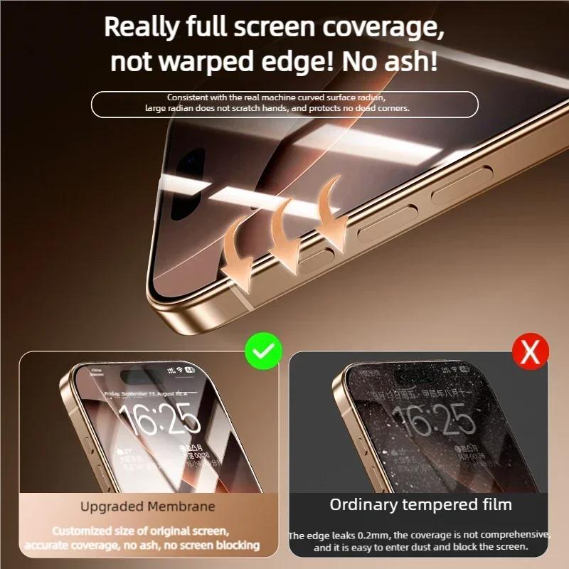 Защитное стекло 9H HD/Privacy для iPhone 17 Air 16E 15 14 Plus 13 Pro Max Комплект для легкой установки без пыли