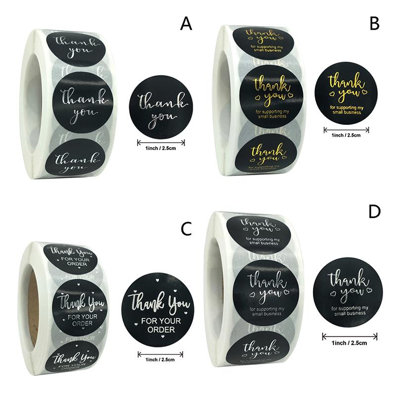 500 шт./рулон стикеров с надписью «Спасибо» для декора кексов в стиле скрапбукинга